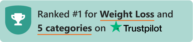 Ranked #1 for Weight Loss and 5 Categories on Trustpilot