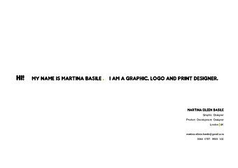 martina basile Portfolio