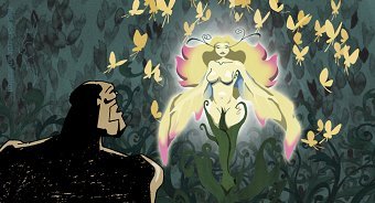 Die wilden Felder und der Krieger - Animation