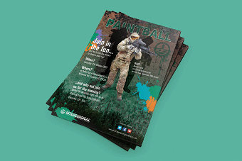 Paintball invitation for Intersurgical