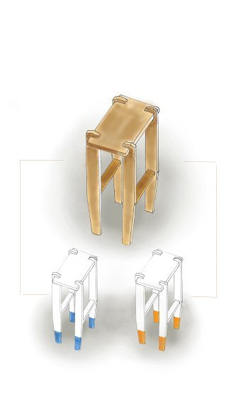 Industrial work stool