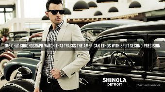 Ad creative for Shinola