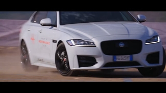 Jaguar XF | Nicholas Hoult AWD Smart Cone Challenge