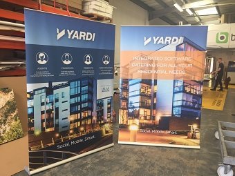 1500mm wide Pull Up Banners