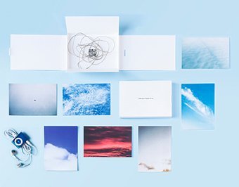 between white and blue