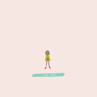 Workout with Winfred - Star Jumps