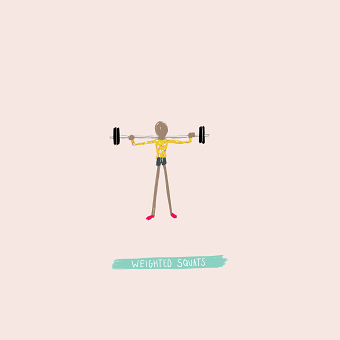 Workout with Winfred - Weighted Squats