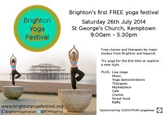 Brighton Yoga Festival flyer