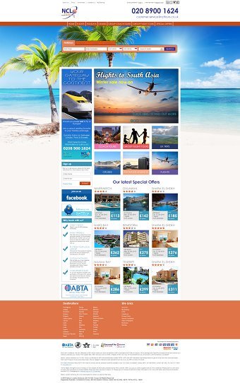 NCL Tours Website