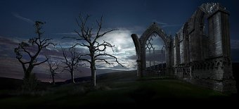 Moonlit Abbey
