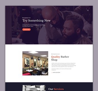 Barber Shop Landing Page