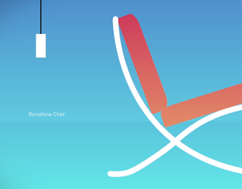 Chairs animation - Ludwig Mies van der Rohe
