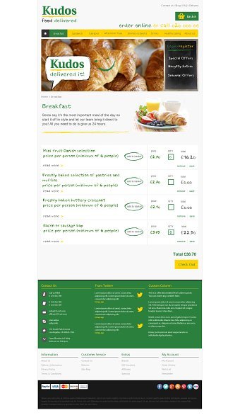 Kudos - logo and Web Design