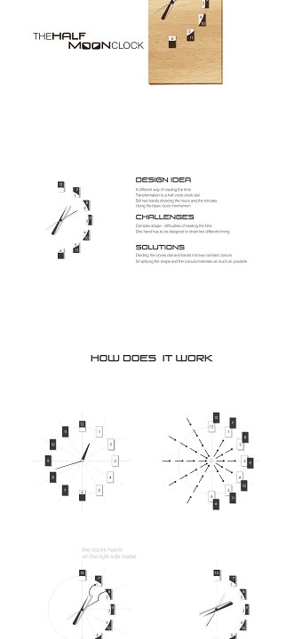 THE HALF MOON CLOCK