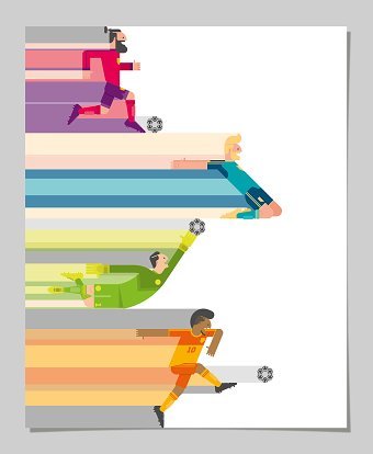 Kinetic Football. Euro 2016 poster for SNCF.