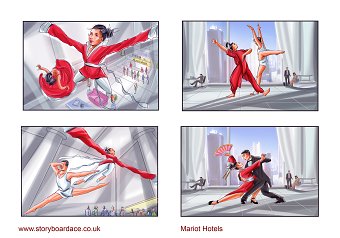 Marriot Hotels storyboard