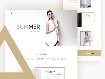 "VIVACITY" E-commerce Template Page : 1 (Landing Page)