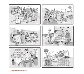 Kozel beer storyboard