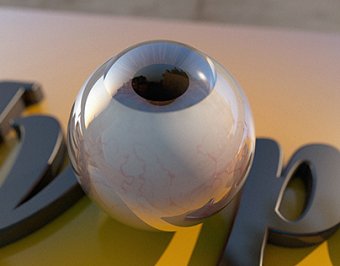 3D logo & the eye