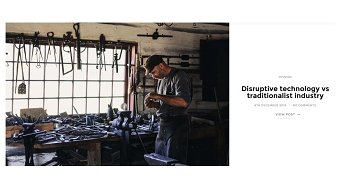 Disruptive technology vs traditionalist industry