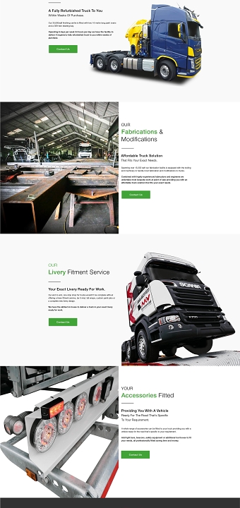 Ready To Go Trucks - Website Design