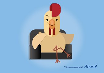 Chickens recommend Anusol