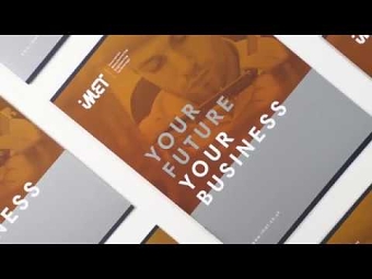 Brand identity and marketing materials for iMET