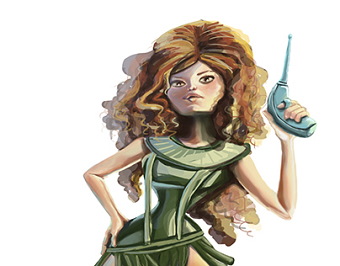 Barbarella Portrait illustration