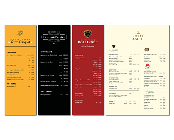 Drinks menus