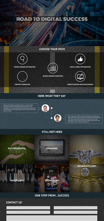 Website Mock for Adlift(ux design)