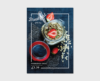 Food poster templates