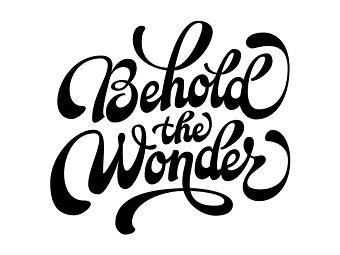 Behold the Wonder Lettering Logo