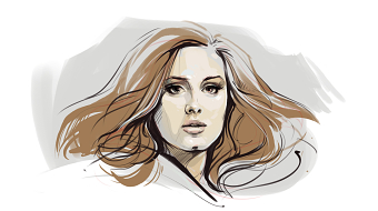 Adele portrait - personal drawing