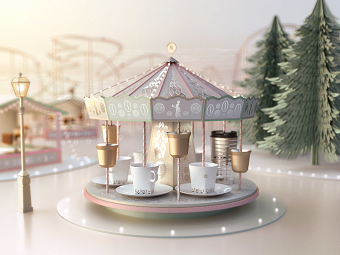 Nespresso Festive Print - CGI