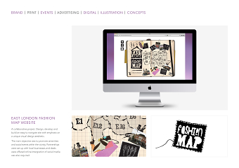 East London Fashion Map Website