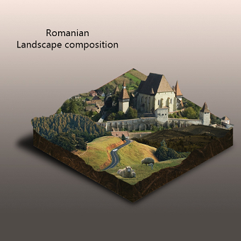 Romanian landscape composition