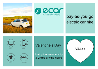 E-Car Club Valentine's Day flyer proposal