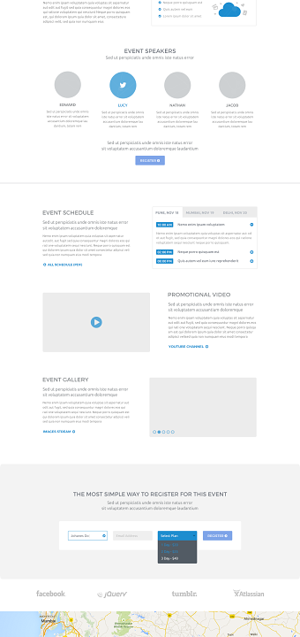 Event based Website Concept