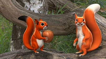 Pip the Squirrel animated kids series