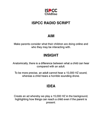 ISPCC Radio Script