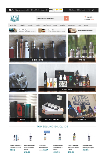 Vape Superstore Website