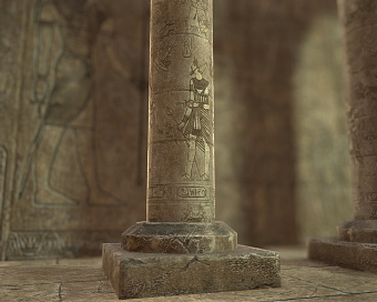 Egyptian temple daylight