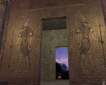 Egyptian Temple night