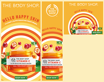 Dynamic Display Banners for The Body Shop