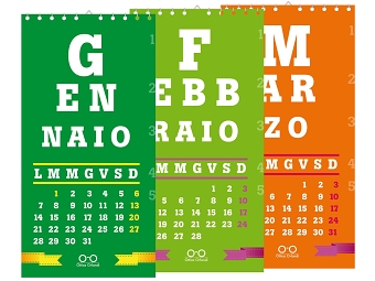Wall calendar Optician