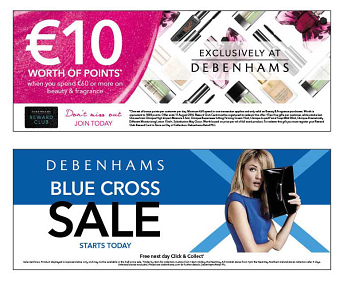 Debenhams - selection of press ad designs
