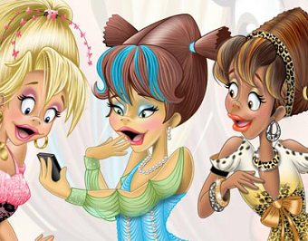 Shopping Girls Character Design