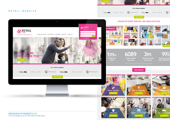 Retail website design