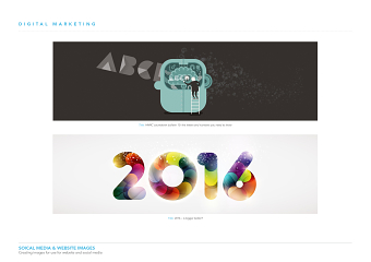 Social media web banners
