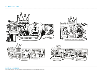 Executive Grapevine monthly cartoon strip